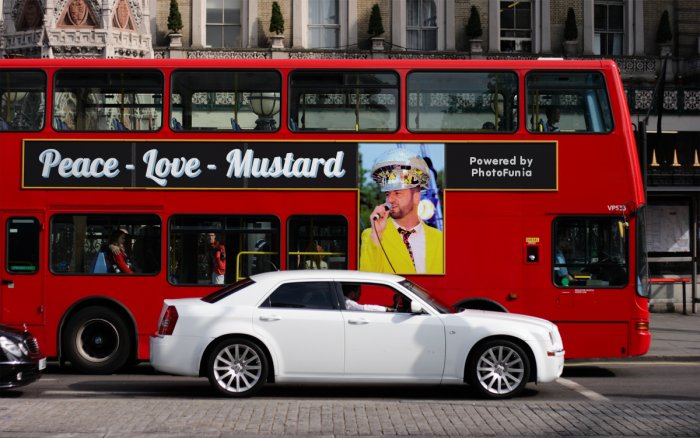 Colonel Mustard on the bus.