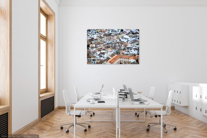 Simulated Office Art "Andalusian Village"
