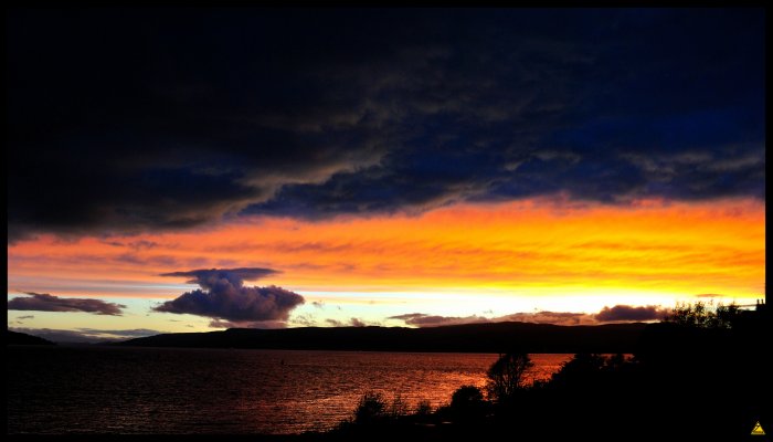 Sunset over the Cowal Peninsula