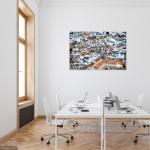 Simulated Office Art "Andalusian Village"