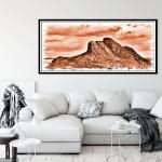 Simulated Office Art "Peña de los Enamorados"